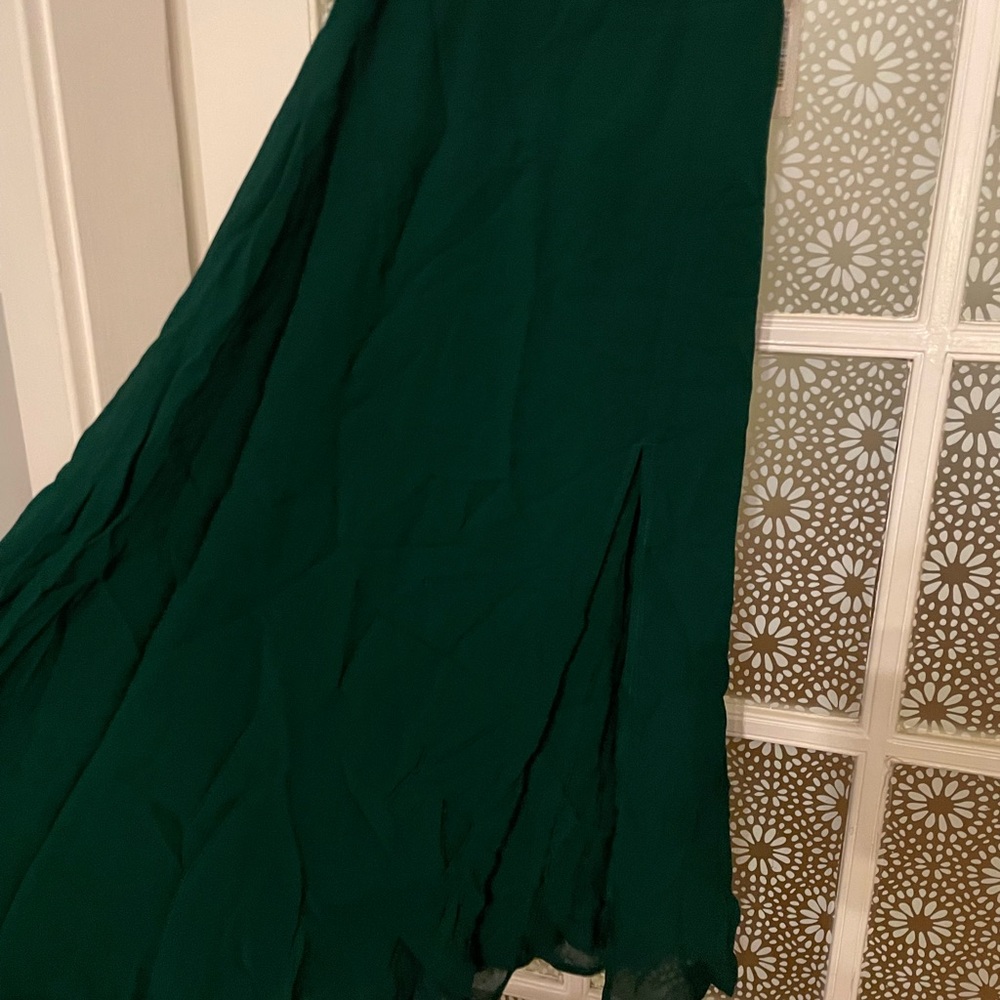 Emerald green midi dress - Picture 3 of 5